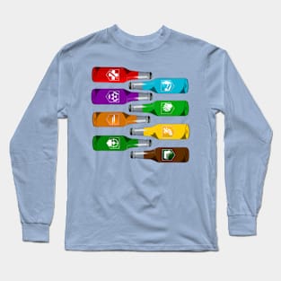 Zombie Perks Take Your Pick on Light Blue Long Sleeve T-Shirt